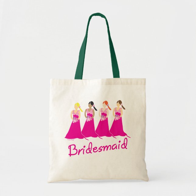 Bolsa Tote Pontes - Design cor-de-rosa (Frente)