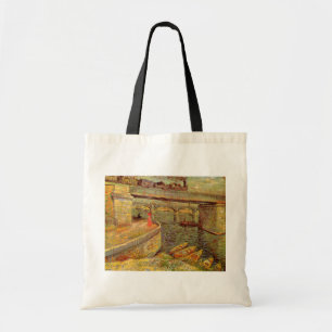 Bolsa Tote Pontes Sobre o Sena, Asnieres por Vincent van Gogh