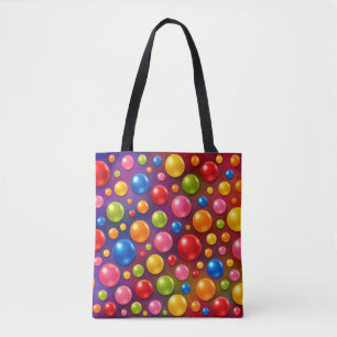 Bolsa Tote pontos bolados groovy