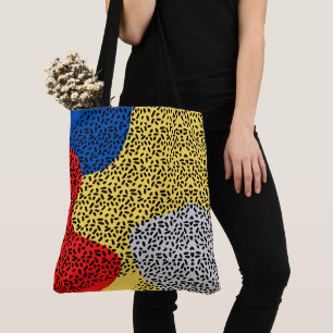 Bolsa Tote Pontos Coloridos Rústicos Elegantes