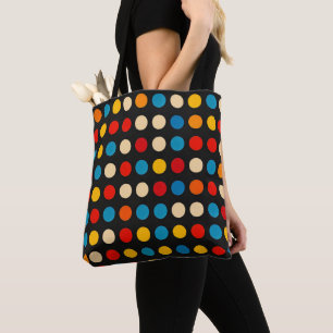 Bolsa Tote Pontos de cores simples
