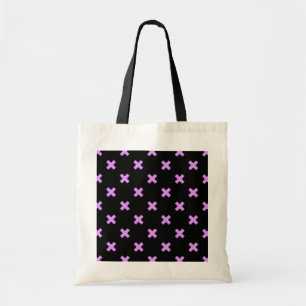 Bolsa Tote Pontos de cruz em preto