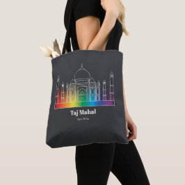 Bolsa Tote Pontos Turísticos Iluminados | Taj Mahal