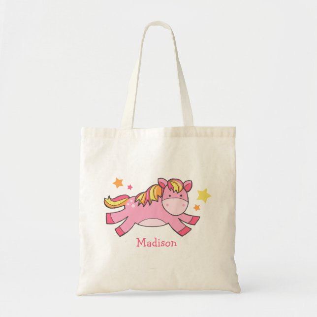 Bolsa Tote Pony Pink Prancing (Frente)