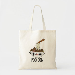 Bolsa Tote Poo-don Funny Udon Pun