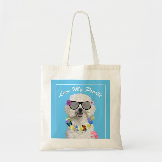 Bolsa Tote Poodle Fofo (Frente)
