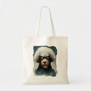 Bolsa Tote Poodle Vestido Como Cão Super Herói