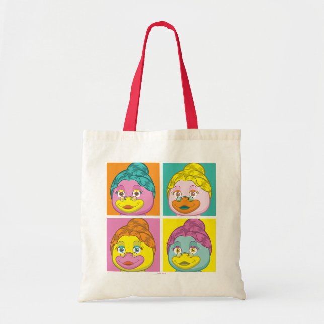 Bolsa Tote Pop art da Senhora Birdy (Frente)