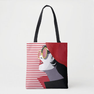 Bolsa Tote Pop Art Fashion Woman Vintage