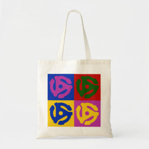 Bolsa Tote Pop Art Vinil Record 45 RPM Insert