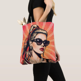 Bolsa Tote Pop Art Woman Retro Chic
