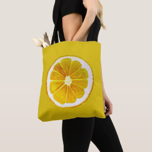 Bolsa Tote Pop citrino amarelo limão fruta original
