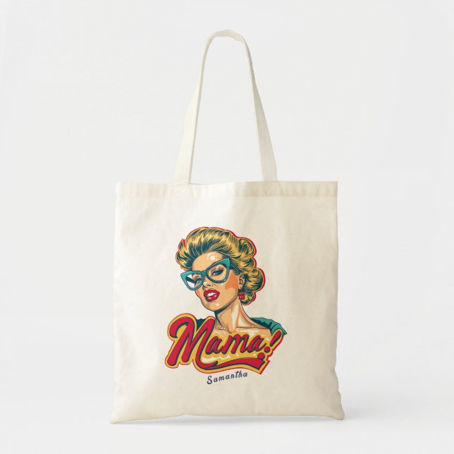Bolsa Tote Pop da Mãe Personalizada Art 2 (Frente)