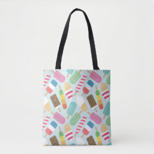 Bolsa Tote Pop de sorvete ilustrados