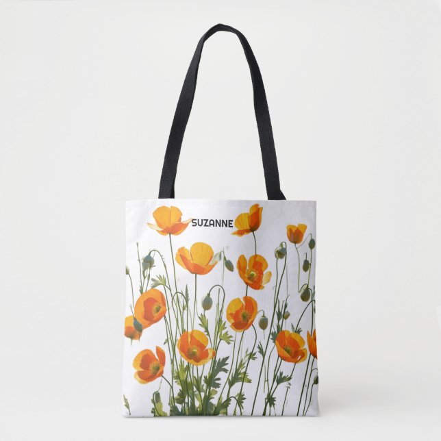 Bolsa Tote Poppies californianos/galeses. presente de dia de  (Frente)