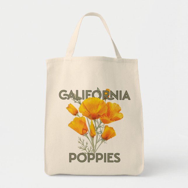 Bolsa Tote Poppies da Califórnia (Frente)