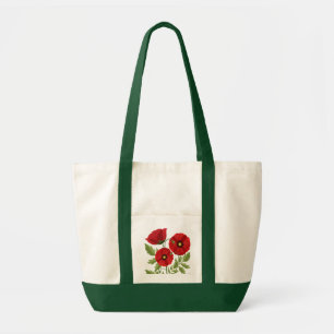 Bolsa Tote Poppy alegre Flores de Verão
