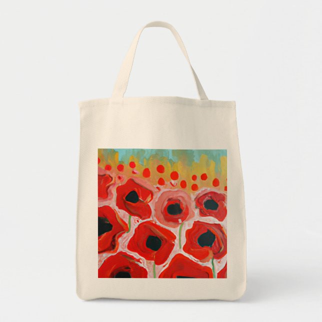 Bolsa Tote Poppy Fields (Frente)