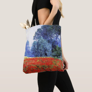 Bolsa Tote Popy Fields, bela pintura por Rosa de Cara
