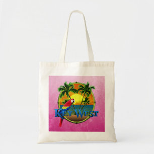 Bolsa Tote Por do sol cor-de-rosa de Key West