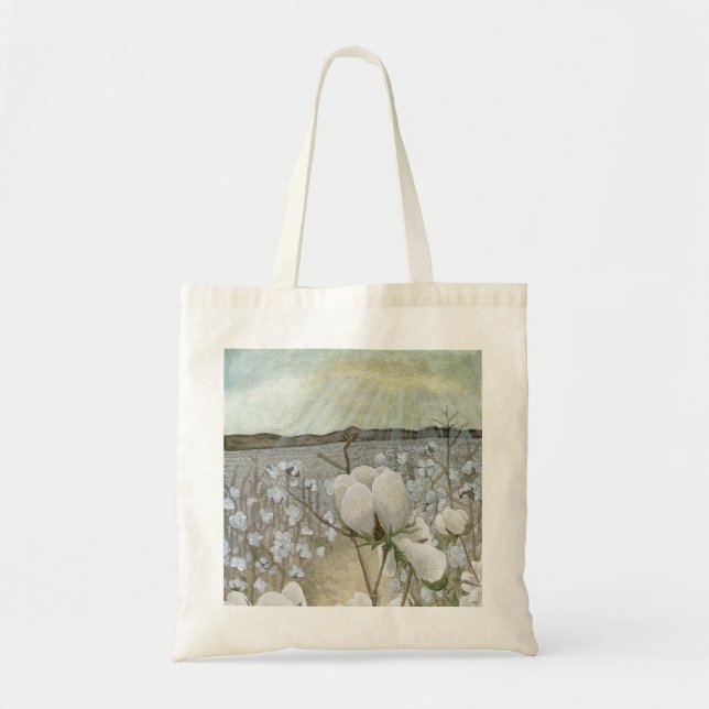 Bolsa Tote Pôr do Sol de Algodão (Frente)
