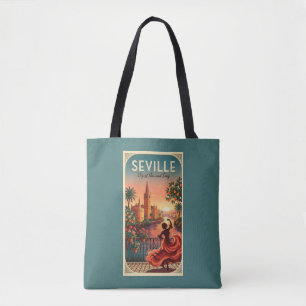 Bolsa Tote Pôr do Sol em Sevilha Flamenco