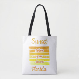 Bolsa Tote Pôr do Sol Fofo na Flórida
