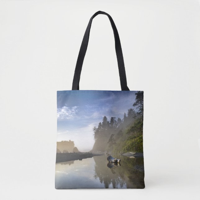 Bolsa Tote Pôr do sol na Praia Ruby, Parque Nacional Olímpico (Frente)