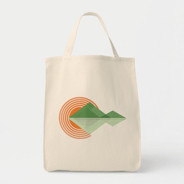 Bolsa Tote Pôr do sol no vale (Frente)