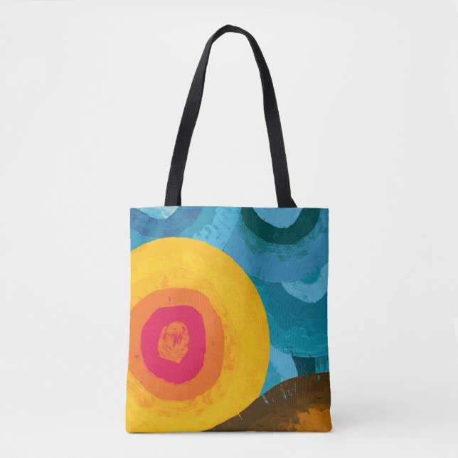 Bolsa Tote Pôr do Sol Vibrante de Cabo Verde (Frente)