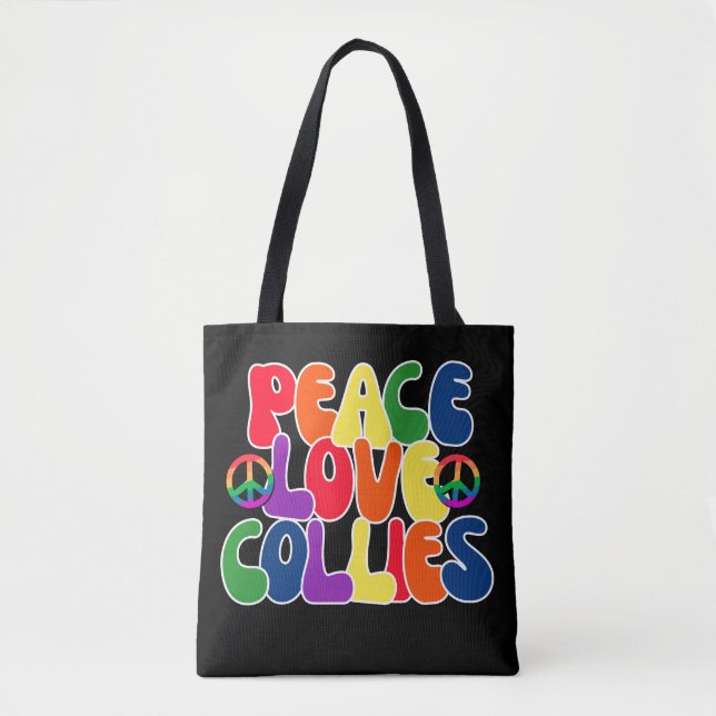 Bolsa Tote Por Favor, Love Collies (Frente)