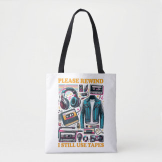 Bolsa Tote Por Favor Rebobine - Eu Ainda Uso Fitas