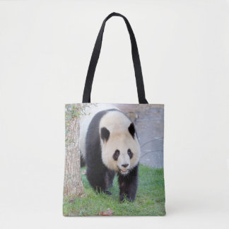 Bolsa Tote Por toda a mala. Panda gigante fotográfico, panda