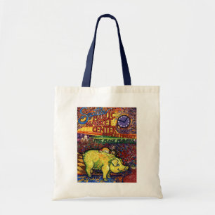 Bolsa Tote Porco com flores