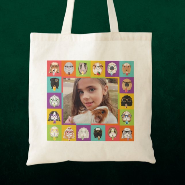 Bolsa Tote Porco de Guiné Personalizado (Criador carregado)