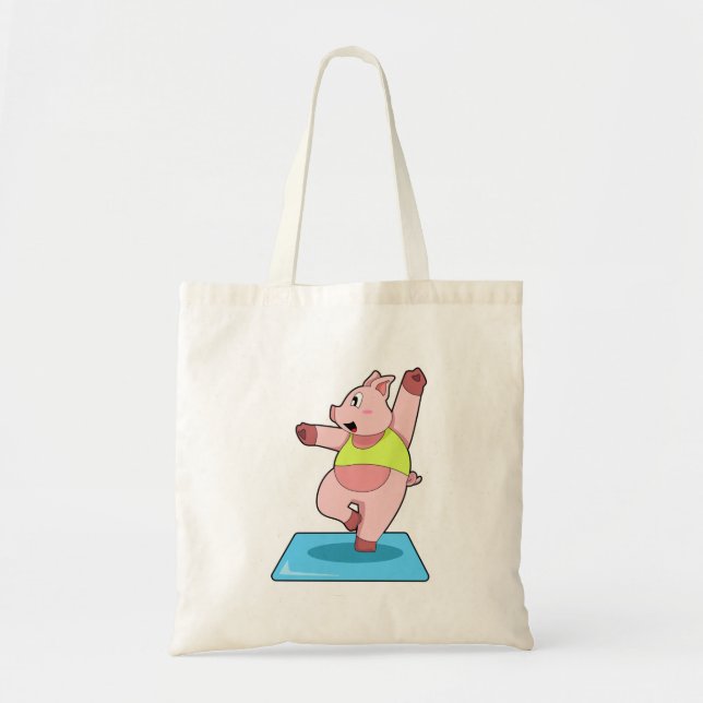 Bolsa Tote Porco na Malhação de Yoga (Frente)