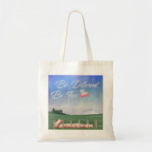 Bolsa Tote Porco Voador Diferente
