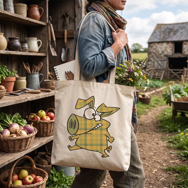 Bolsa Tote Porco Xadrez (Criador carregado)