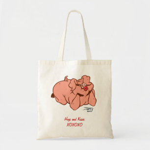 Bolsa Tote Porcos e beijos XOXOXO