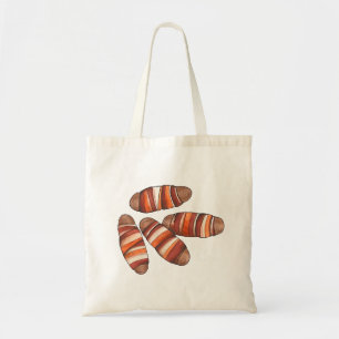 Bolsa Tote Porcos em cobertores Bacon Sausage Comida britânic