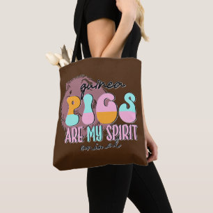 Bolsa Tote Porcos-guineis São Meu Animal Espirituoso