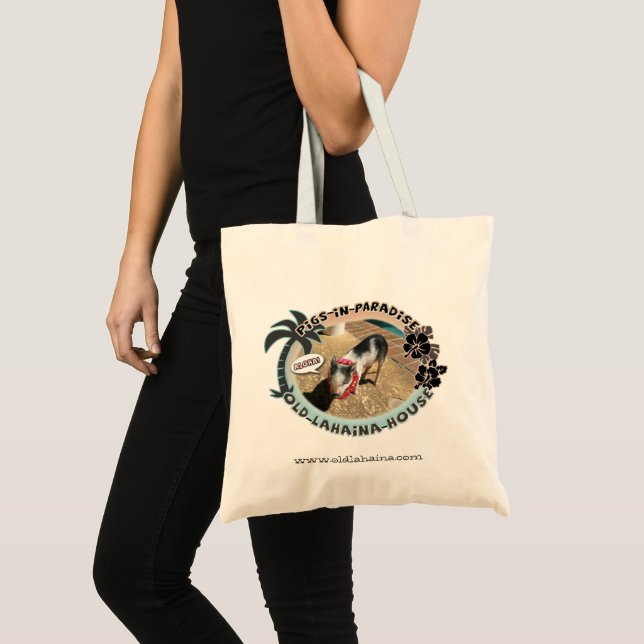 Bolsa Tote Porcos no paraíso (Frente (produto))