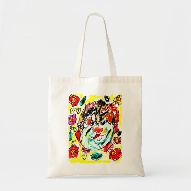 Bolsa Tote Porquinho-da-índia fofo  (Frente)