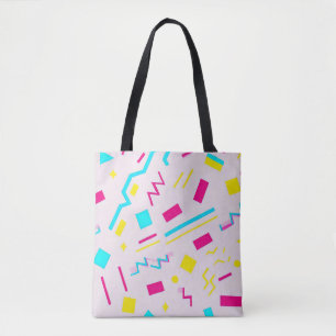 Bolsa Tote Porta desenhada à Mão dos 90