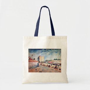 Bolsa Tote Porta no Rampart de Paris por Vincent van Gogh