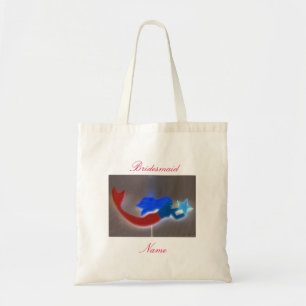 Bolsa Tote Porta-sereia de cabelos azuis