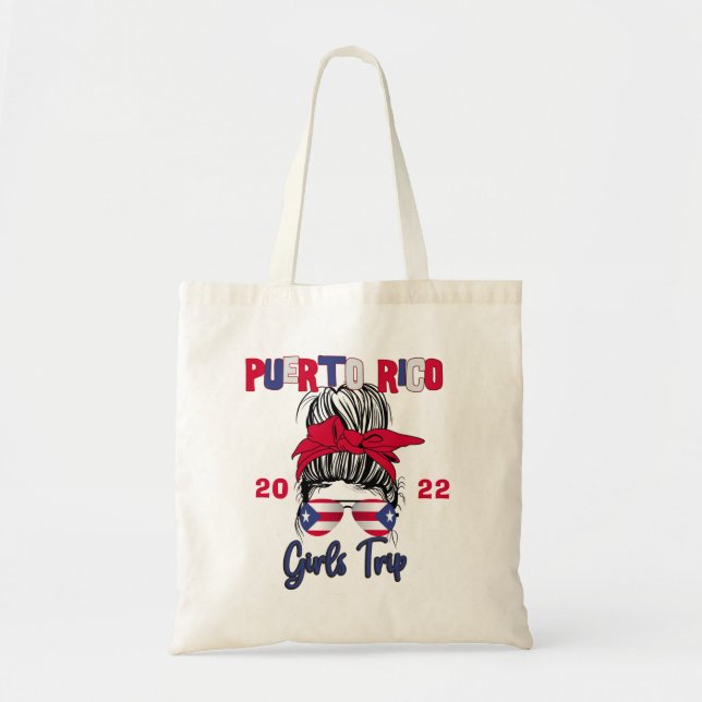 Bolsa Tote Porto Rico Girls Trip Getaway Group Correspondente (Frente)