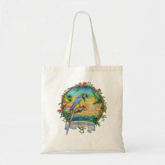 Bolsa Tote Porto Rico, Vintage - Férias Tropicais de Papagaio