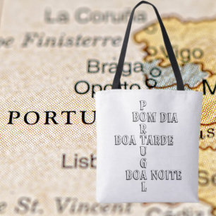 Bolsa Tote Portugal Bom Dia Boa Tarde Boa Noite Bag