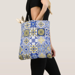 Bolsa Tote Portuguese Tiles Pattern 